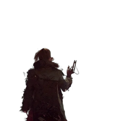 weapon, sword, jacket, staff, concept art, fantasy art, comic book art, pixel art transparent PNG cut-out
