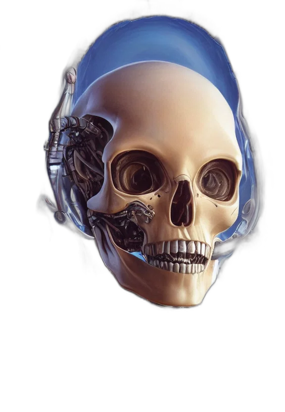 mask, face, robot, jewelry, cyberpunk, 3d render, concept art, photorealistic transparent PNG cut-out