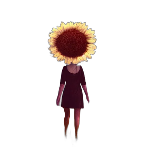 flower, dress, crown, hair, concept art, pixel art, watercolor, 3d render transparent PNG cut-out