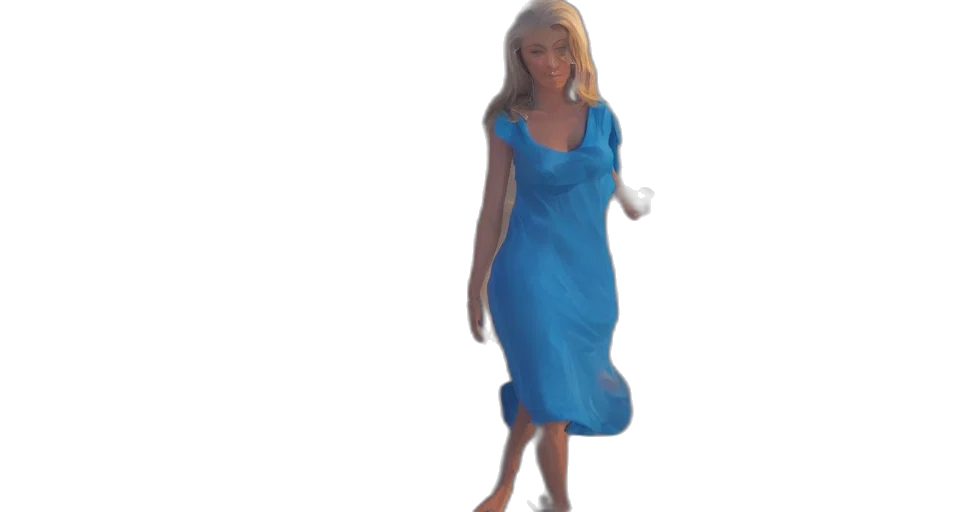 dress, staff, 3d render, concept art, photorealistic, cartoon, underwater, blue transparent PNG cut-out