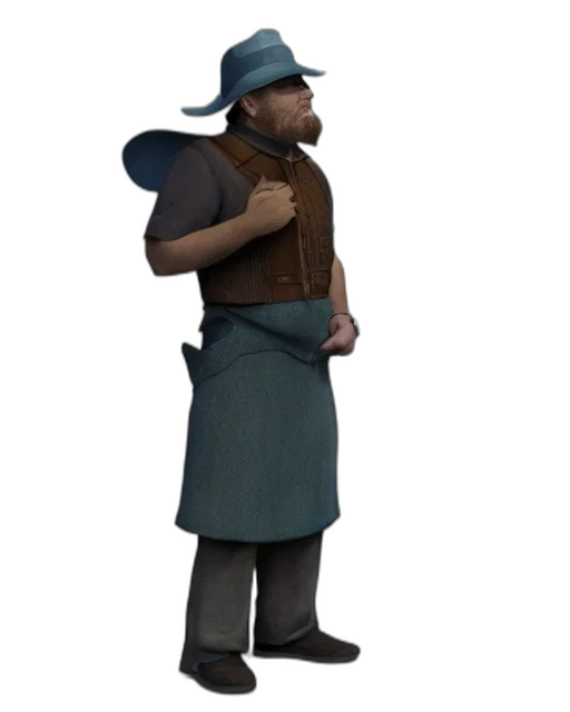 staff, hat, weapon, animal transparent PNG cut-out
