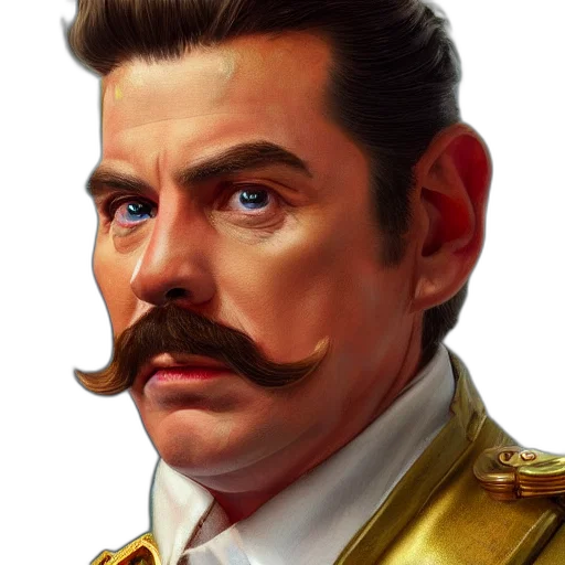 face, staff, photorealistic, concept art, fantasy art, comic book art, golden, mario transparent PNG cut-out
