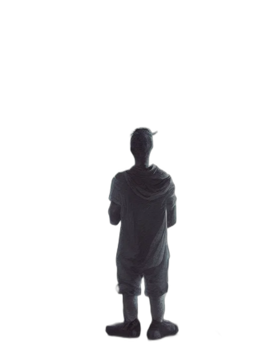 jacket, staff, robot, dress, 3d render, concept art, pixel art, photorealistic transparent PNG cut-out