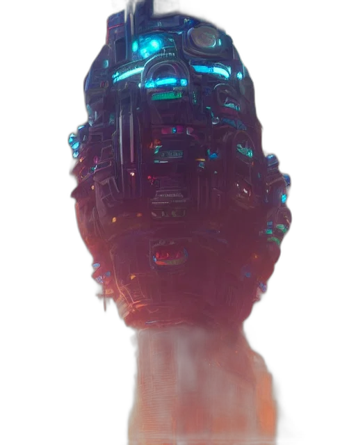 robot, crown, hat, hair transparent PNG cut-out