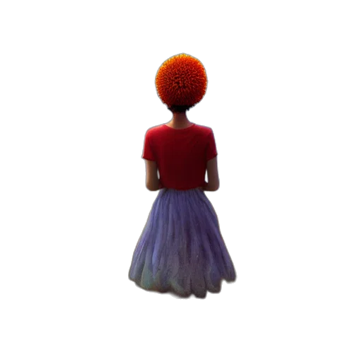 dress, hat, staff, hair, 3d render, concept art, pixel art, photorealistic transparent PNG cut-out