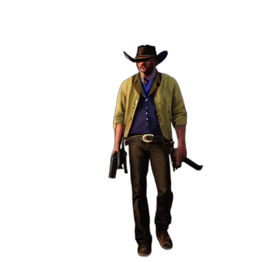 jacket, hat, staff, weapon, concept art, 3d render, pixel art, photorealistic transparent PNG cut-out