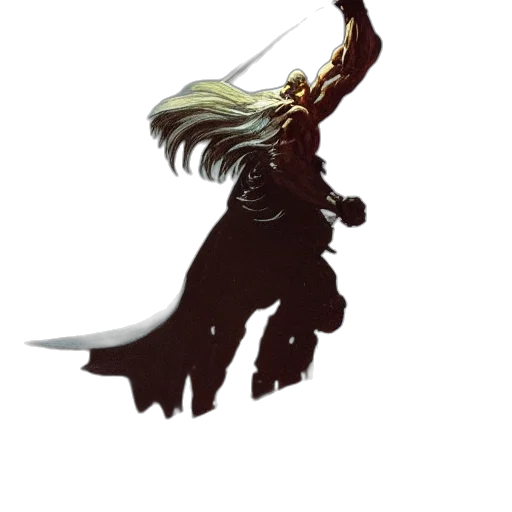 sword, weapon, staff, hair transparent PNG cut-out