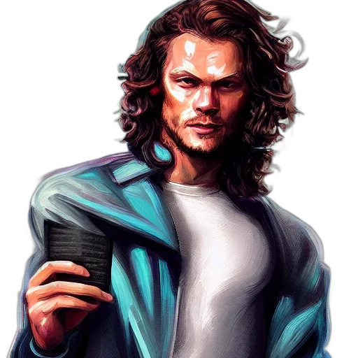 jacket, comic book art, photorealistic, fantasy art transparent PNG cut-out