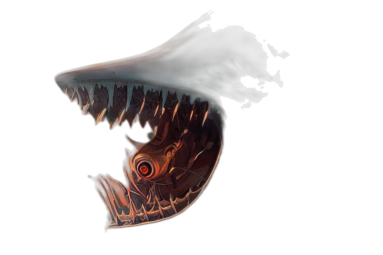 mask, dragon, creature, weapon, concept art, fantasy art, 3d render, photorealistic transparent PNG cut-out