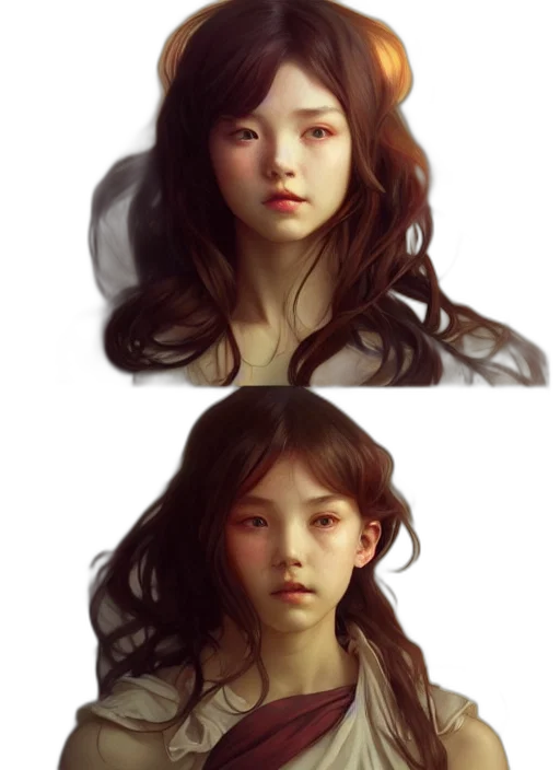 face, hair, creature, crown transparent PNG cut-out