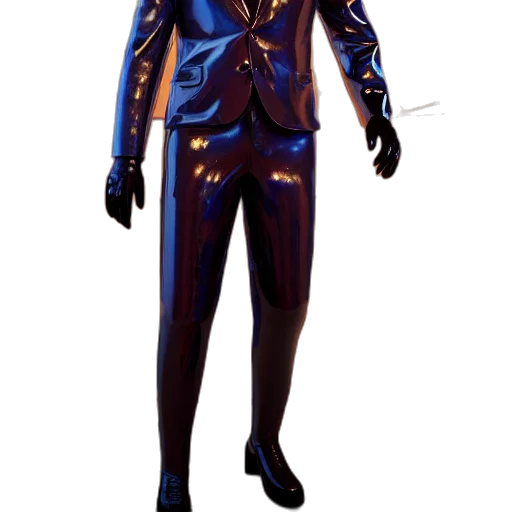 jacket, robot, staff, concept art transparent PNG cut-out