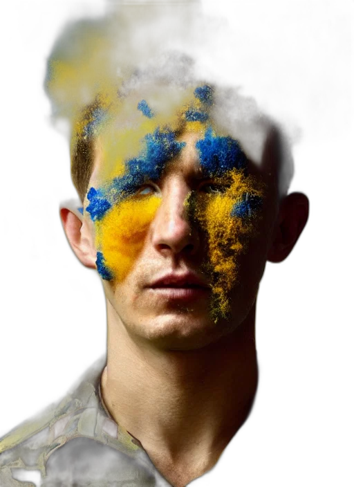 face, mask, photorealistic, concept art transparent PNG cut-out