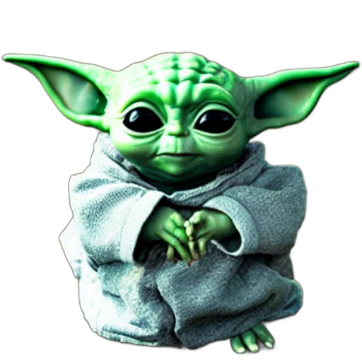 staff, creature, face, 3d render, concept art, photorealistic, green, baby transparent PNG cut-out