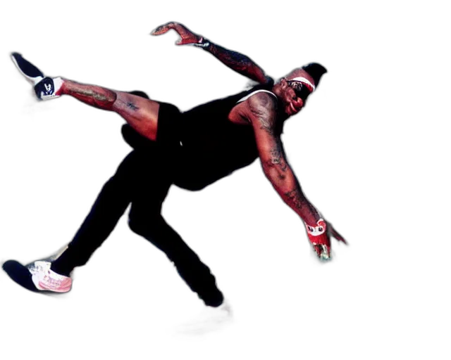 concept art, dennis, rodman, t-posing transparent PNG cut-out