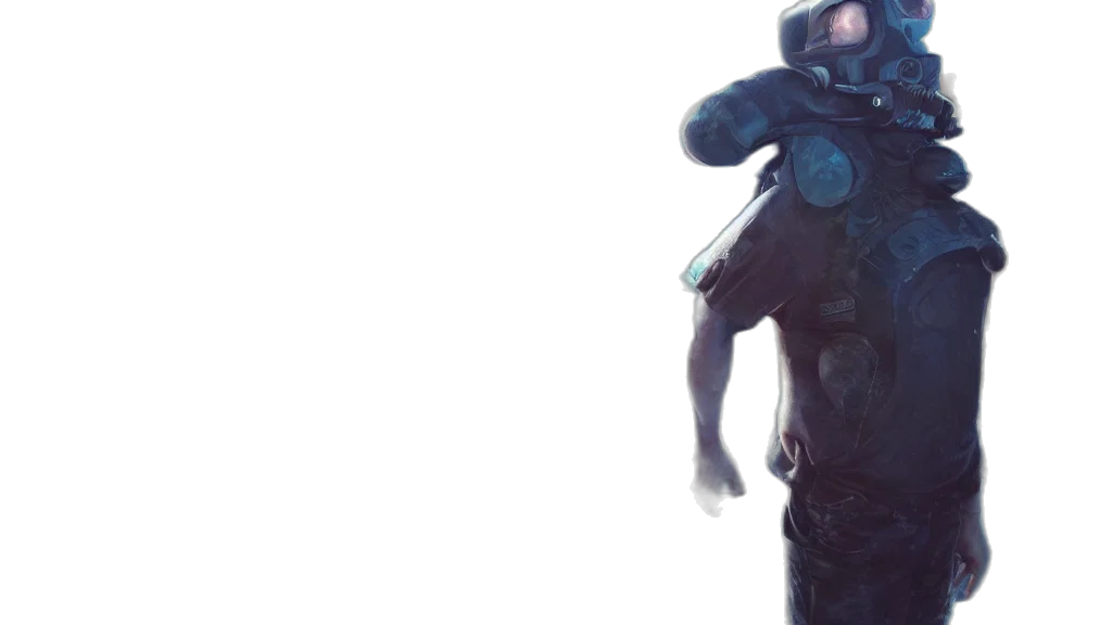 robot, weapon, mask, face transparent PNG cut-out