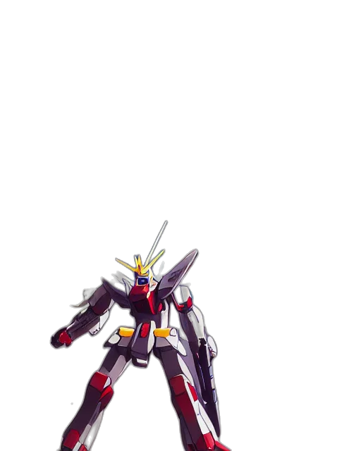 robot, weapon, sword, concept art, pixel art, 3d render, anime, outer space transparent PNG cut-out