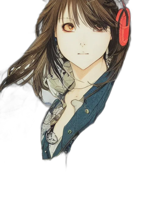 face, mask, jacket, staff transparent PNG cut-out