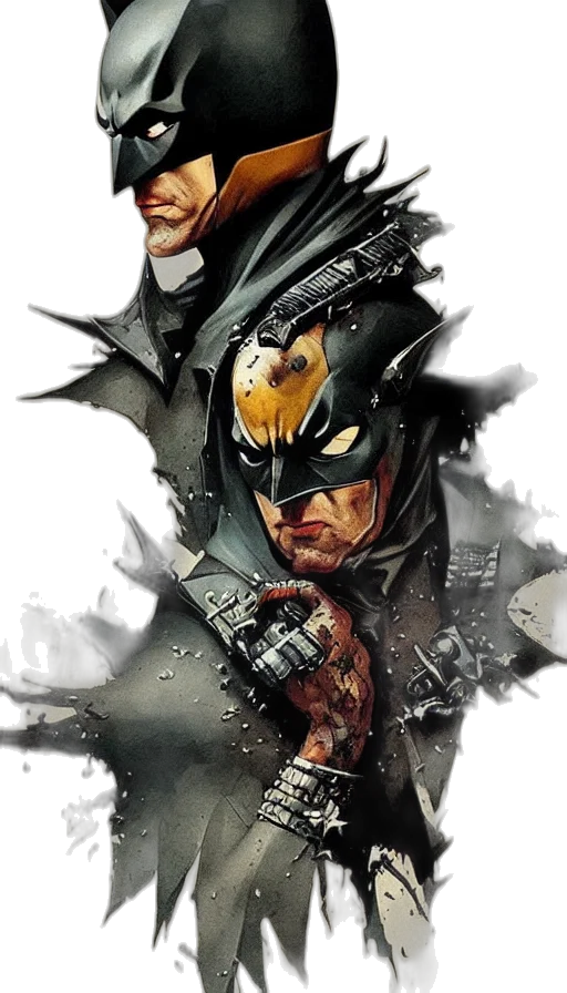 mask, comic book art, concept art, photorealistic transparent PNG cut-out