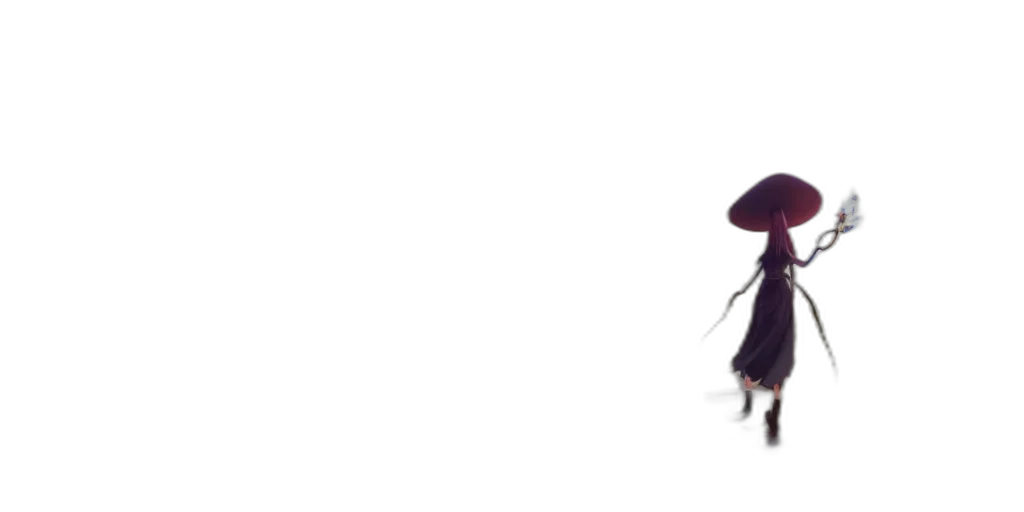 hat, staff, mask, weapon transparent PNG cut-out