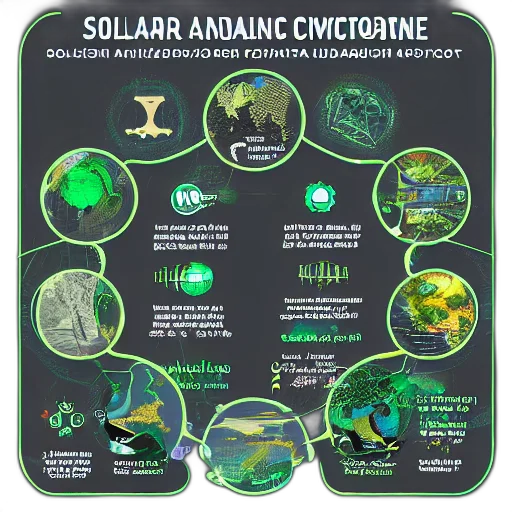 green, solarpunk, civilization, abundance transparent PNG cut-out