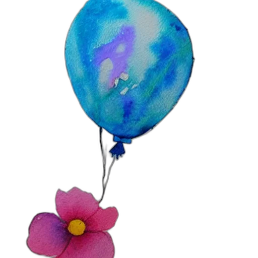 flower, umbrella, staff, crown transparent PNG cut-out