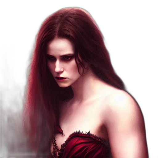 dress, fantasy art, photorealistic, comic book art, concept art, fire, red, dark transparent PNG cut-out