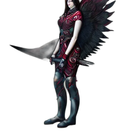 staff, weapon, concept art, fantasy art, pixel art, 3d render, dark, red transparent PNG cut-out