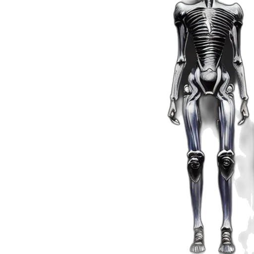 robot, creature, concept art, 3d render, cyberpunk, giger, biomehanic, alien transparent PNG cut-out