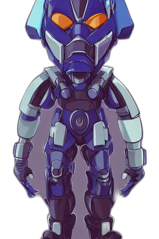 robot, concept art, pixel art, vaporwave, cyberpunk, outer space, blue, pastel transparent PNG cut-out