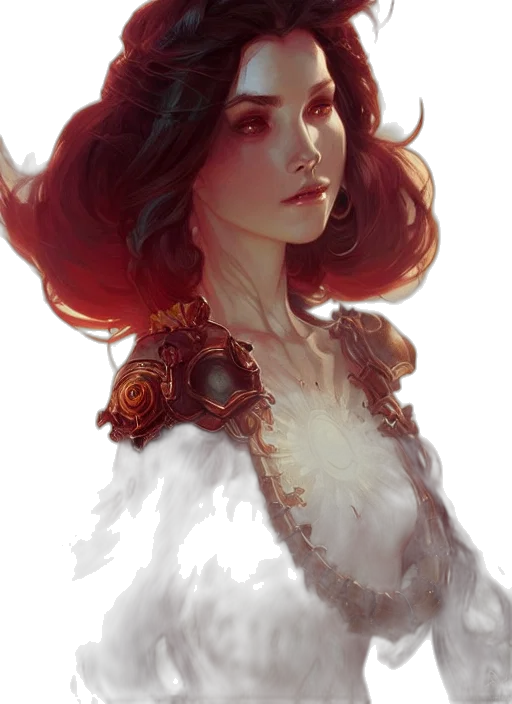 dress, crown, face, jewelry, fantasy art, concept art, oil painting, photorealistic transparent PNG cut-out