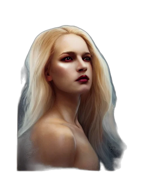 face, hair, dress, crown transparent PNG cut-out