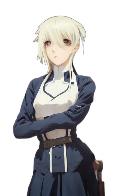 staff, dress, robot, face transparent PNG cut-out