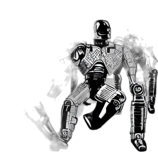 robot, concept art, comic book art, cyberpunk transparent PNG cut-out