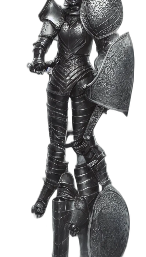 sword, weapon, staff, jewelry, concept art, fantasy art, 3d render, monochrome transparent PNG cut-out