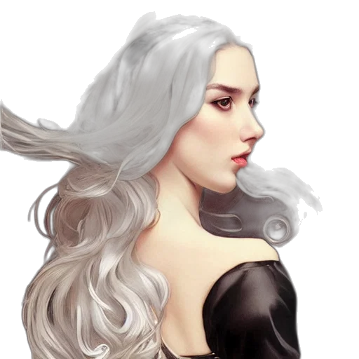 hair, dragon, face, crown transparent PNG cut-out