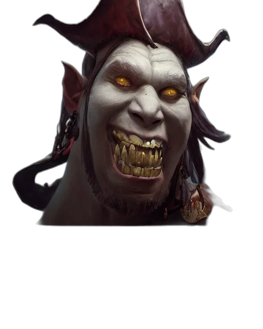 face, mask, staff, creature transparent PNG cut-out