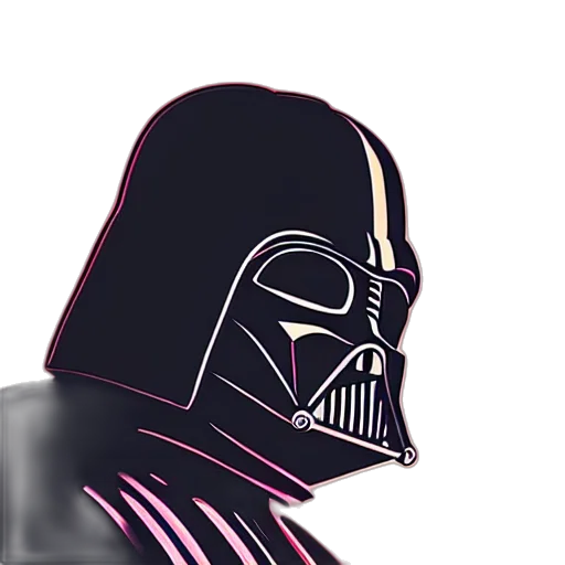 mask, face, comic book art, concept art, 3d render, pixel art, dark, monochrome transparent PNG cut-out