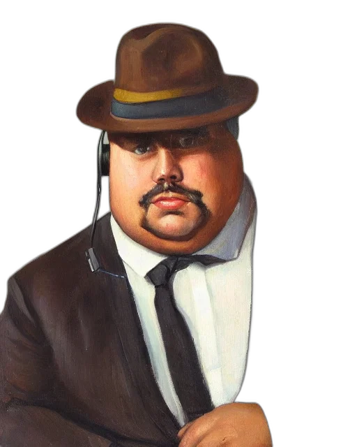 hat, staff, face, animal transparent PNG cut-out