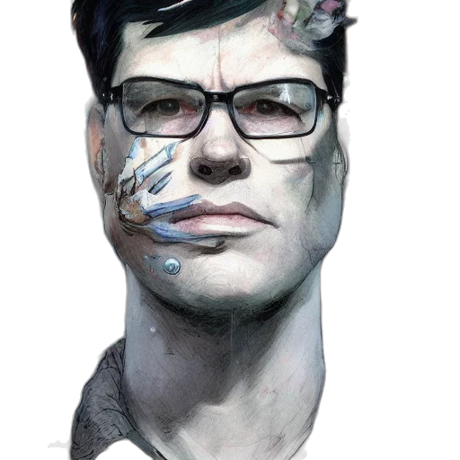 face, mask, robot, creature transparent PNG cut-out