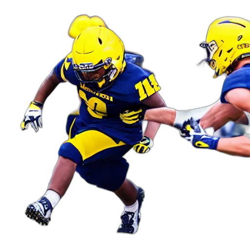 university, michigan, football, game, sports, photography, players, all transparent PNG cut-out