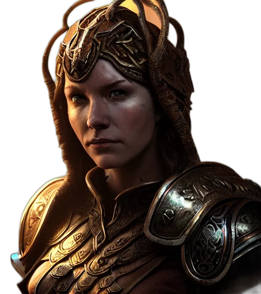 face, crown, staff, fantasy art, concept art, photorealistic, 3d render, unknown transparent PNG cut-out