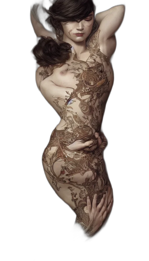 dress, jewelry, flower, hair transparent PNG cut-out