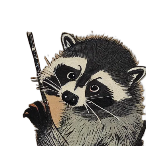 staff, animal, weapon, creature, concept art, photorealistic, watercolor, cartoon transparent PNG cut-out