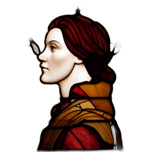 face, crown, staff, fantasy art, concept art, comic book art, pixel art, red transparent PNG cut-out