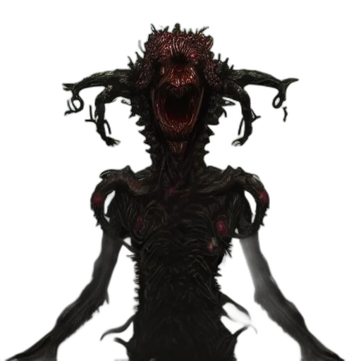 creature, mask, staff, dragon transparent PNG cut-out