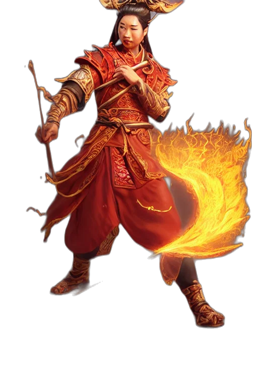 staff, dragon, fantasy art, concept art, pixel art, 3d render, fire, red transparent PNG cut-out