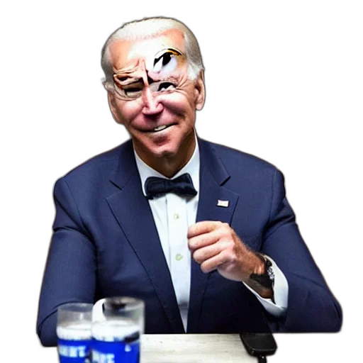 mask, face, creature, robot, joe, biden, homeless, russian transparent PNG cut-out