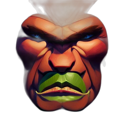 mask, face, crown, food, concept art, 3d render, pixel art, fantasy art transparent PNG cut-out
