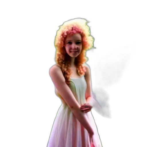 dress, crown, staff, flower, photorealistic, concept art, 3d render, fantasy art transparent PNG cut-out