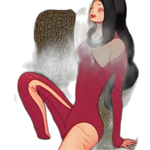 dress, hair, fantasy art, concept art transparent PNG cut-out
